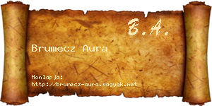Brumecz Aura névjegykártya